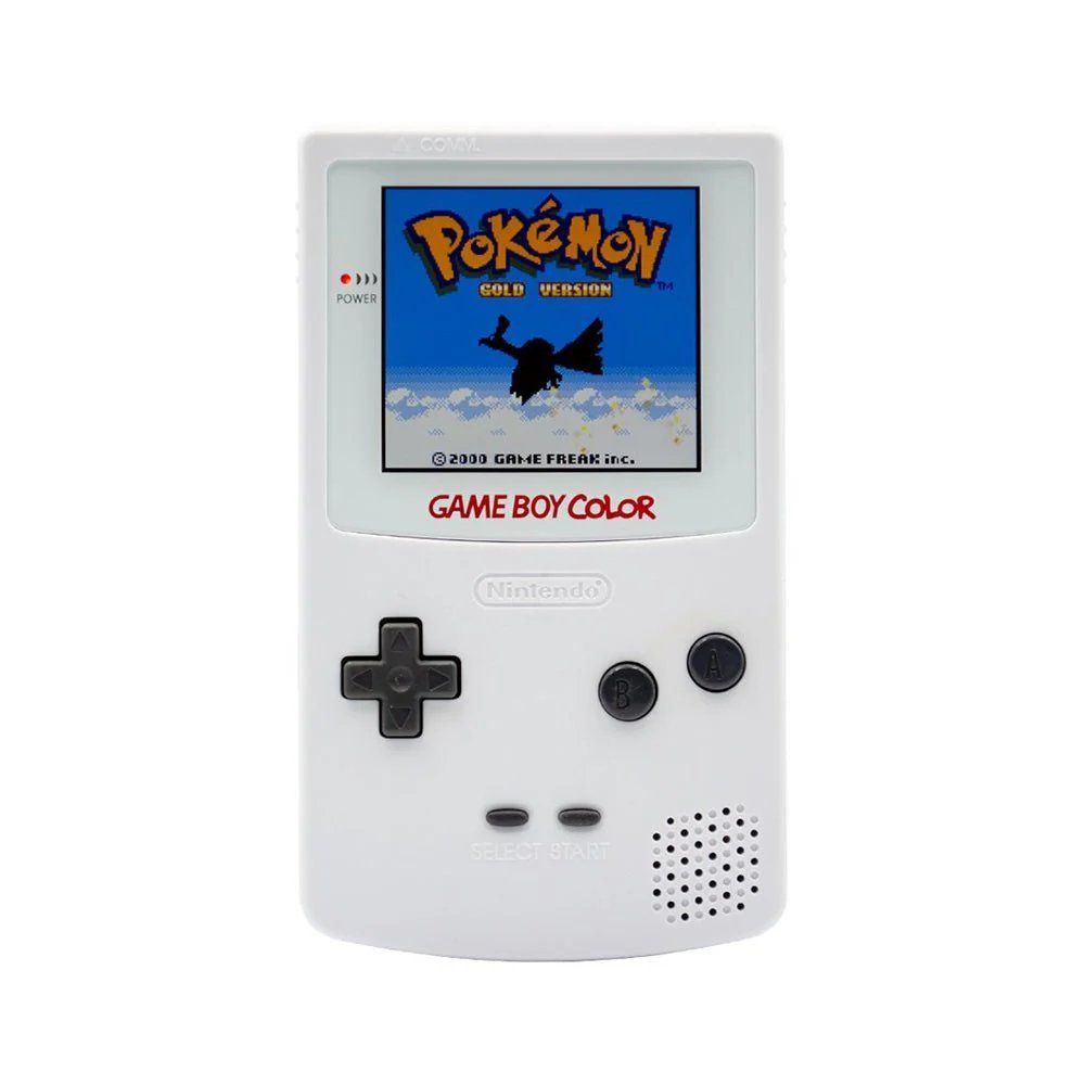 Console Game Boy Color (White) (BACKLIT) Super Retro Game