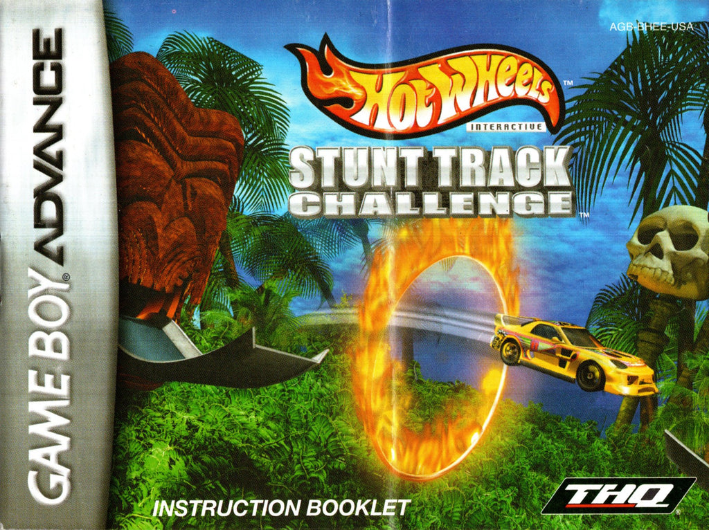 Manual Hot Wheels: Stunt Track Challenge GBA Super Retro