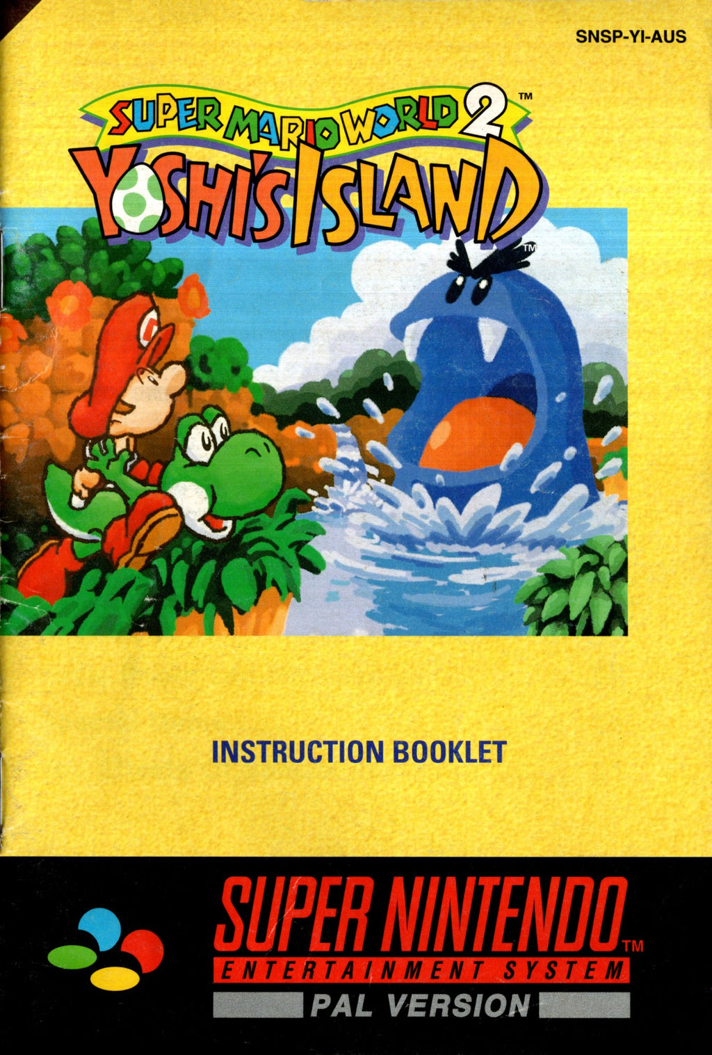 Manual Super Mario World 2: Yoshi's Island SNES Super Retro