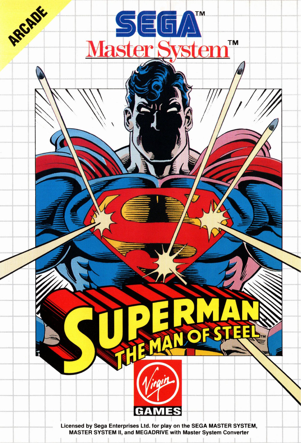 海外版マスターシステム SUPERMAN THE MAN OF STEEL superman-the-man-of-steel-