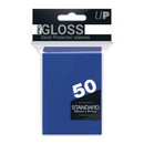 Ultra Pro Pro-Gloss Standard Deck Protector Sleeves 50 pack (Blue) - Super Retro