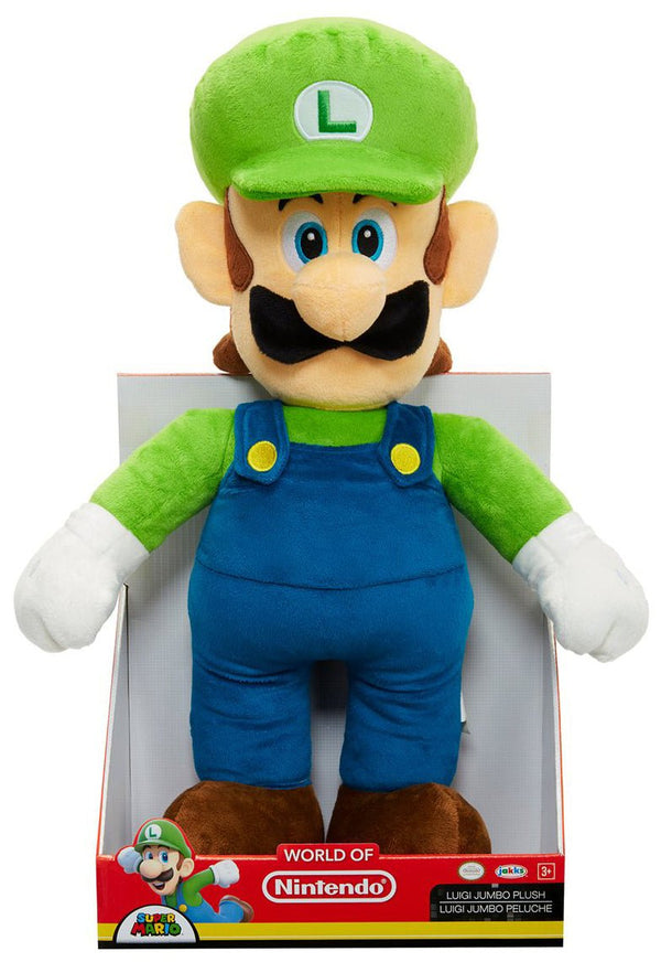 World of Nintendo Luigi Jumbo Plush - Super Retro