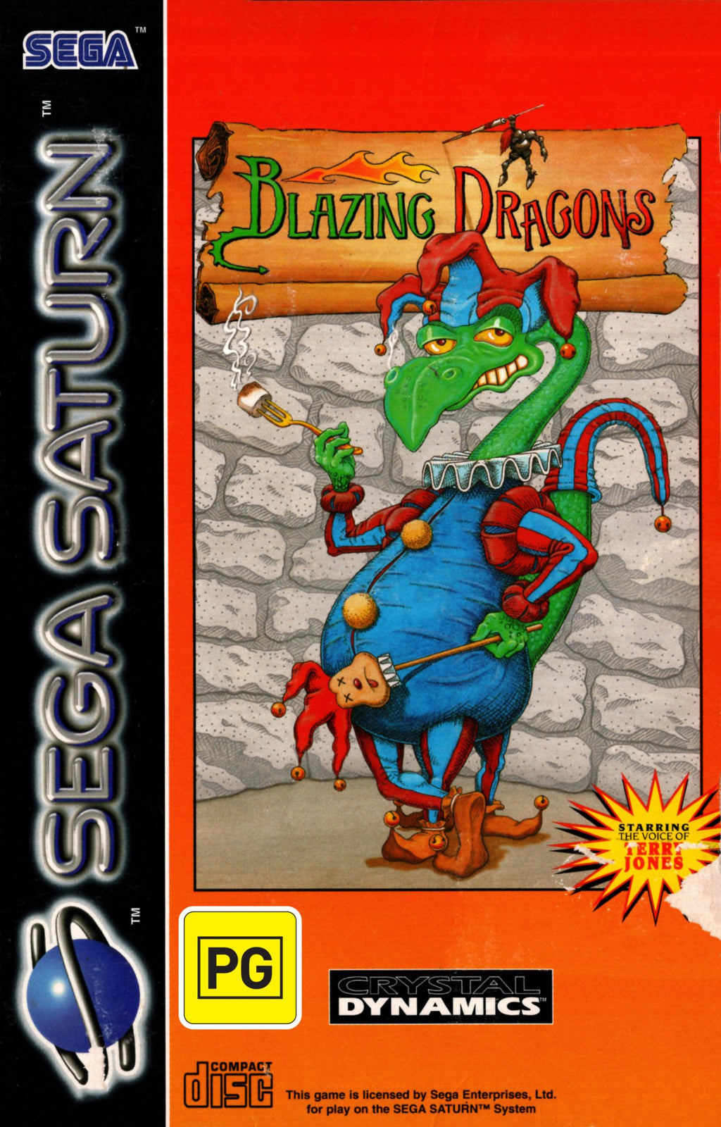 Blazing Dragons Sur Sega Saturn – Jeu Complet PAL – Bon état