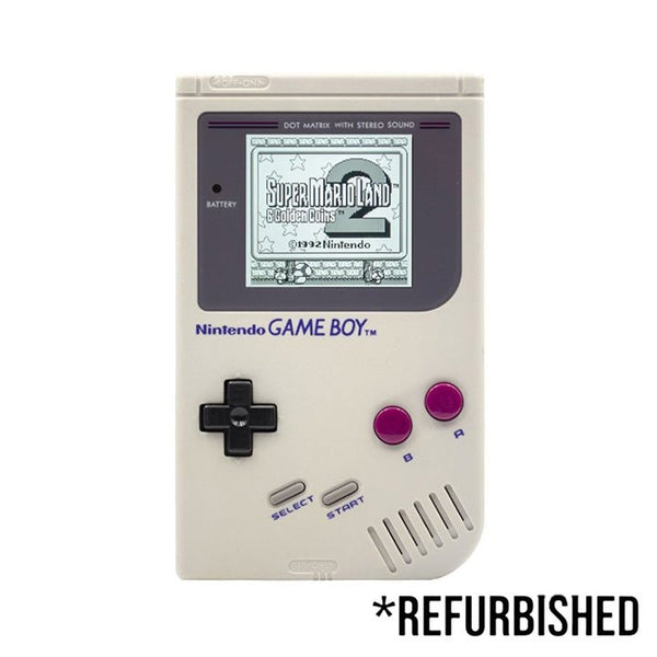 Console - Game Boy Classic (Off-White - Grey) (BACKLIT) - Super Retro