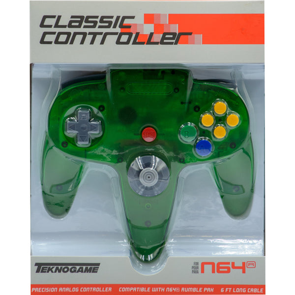 Controller - Nintendo 64 (New Generic) Clear Green - Super Retro