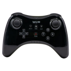Controller - Wii U Pro Controller (Black) - Super Retro