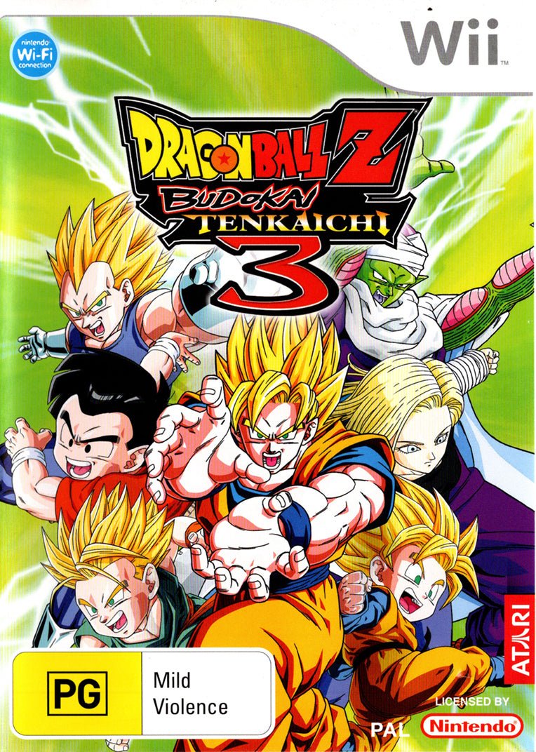 Dragon Ball Z: Budokai Tenkaichi 3 // Nintendo WII - Complete // PAL ESP