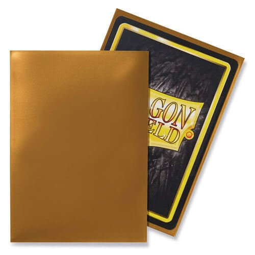 Dragon Shield Standard Sleeves 100 pack (Classic Gold) - Super Retro