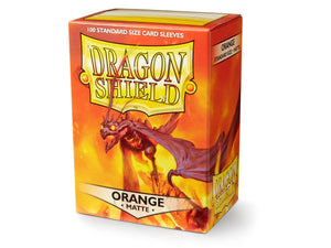 Dragon Shield Standard Sleeves 100 pack (Matte Orange) - Super Retro