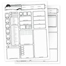 Dungeons & Dragons Character Sheets - Super Retro