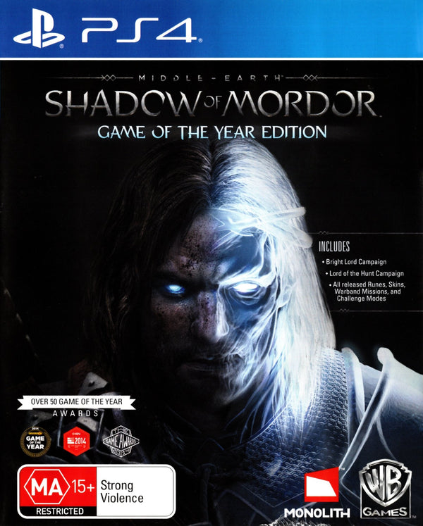 Middle-Earth: Shadow of Mordor Game of the Year Edition - PS4 - Super Retro