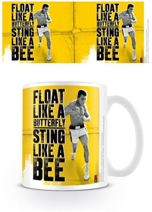 Mug - Muhammad Ali Float Like a Butterfly - Super Retro