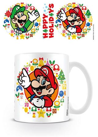 Mug - Super Mario (Happy Holidays) - Super Retro