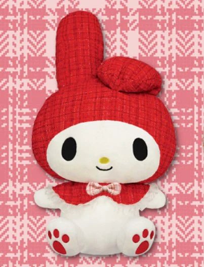 My Melody Hooded Tweed Red Plush - Super Retro