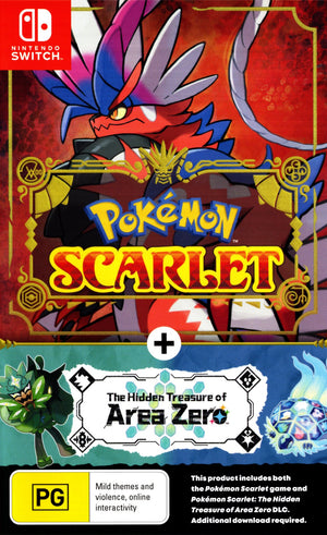 Pokemon Scarlet + The Hidden Treasure of Area Zero - Switch - Super Retro