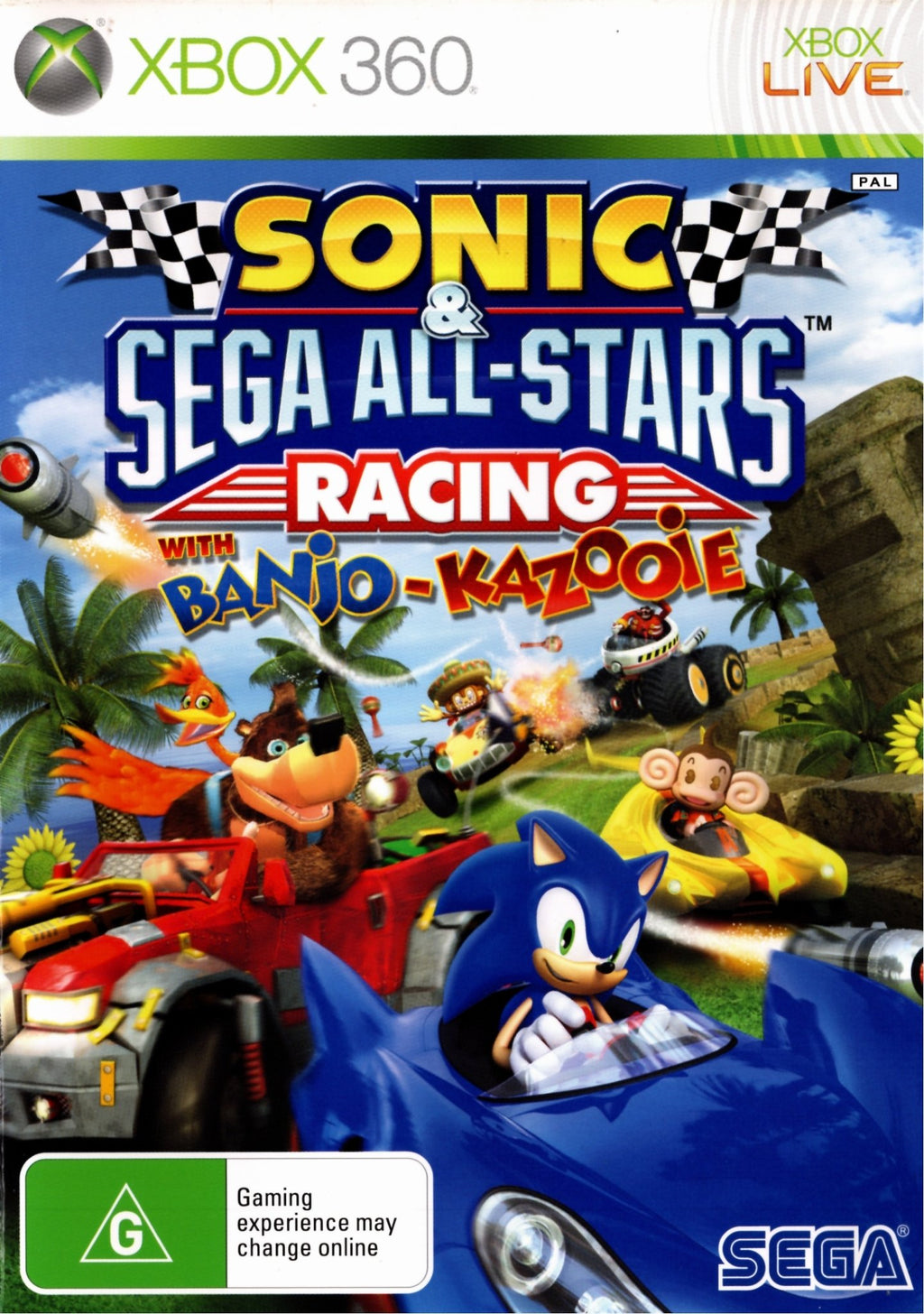 Sonic Sega All Stars Racing With Banjo Kazooie Super Retro