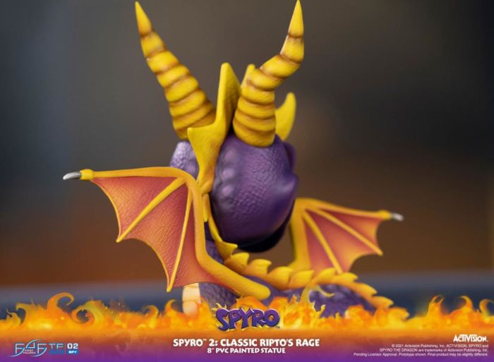 Spyro 2 - Classic Ripto's Rage 8" PVC Statue - Super Retro