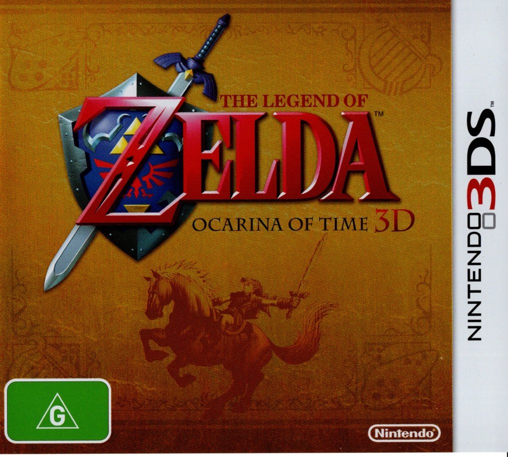 The Legend of Zelda: Ocarina of Time 3D Nintendo 3DS Box Art Cover