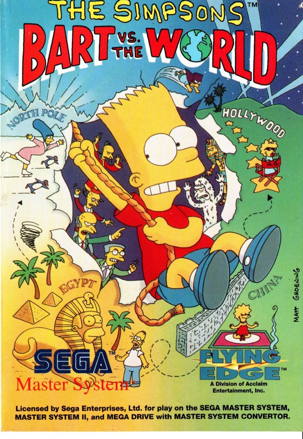 The Simpsons: Bart vs. The World - Master System - Super Retro