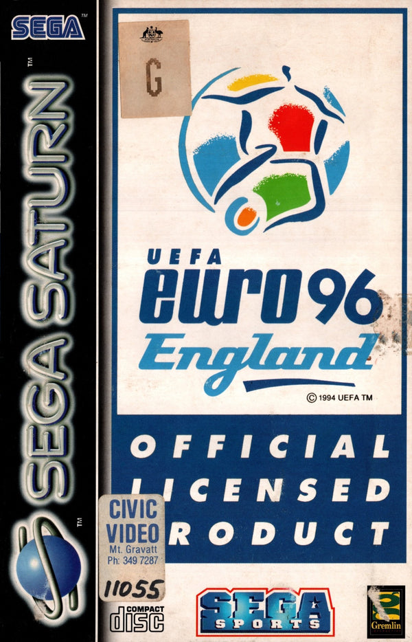 UEFA Euro 96 England - Sega Saturn - Super Retro