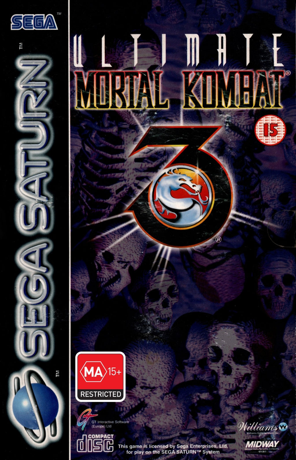  Ultimate Mortal Kombat 3 - Sega Saturn : Video Games