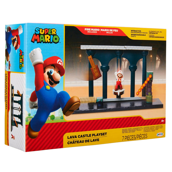 World of Nintendo Lava Castle Playset - Super Retro