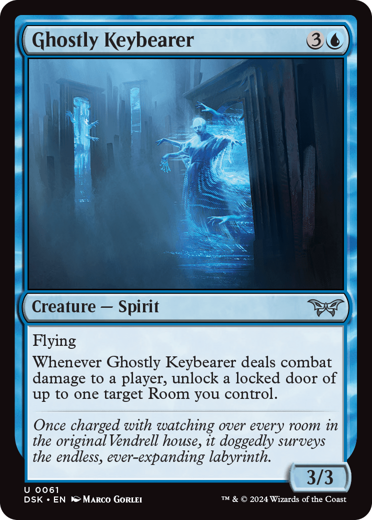 (0061) Ghostly Keybearer - Duskmourn: House of Horror - Super Retro