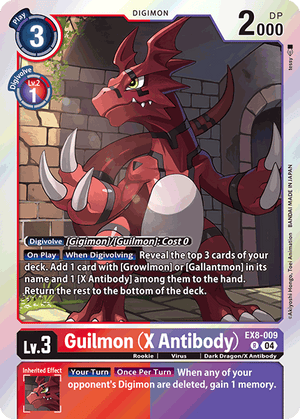 (009) Guilmon (X Antibody) - EX8 - Super Retro