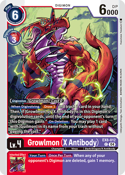 (012) Growlmon (X Antibody) - EX8 - Super Retro