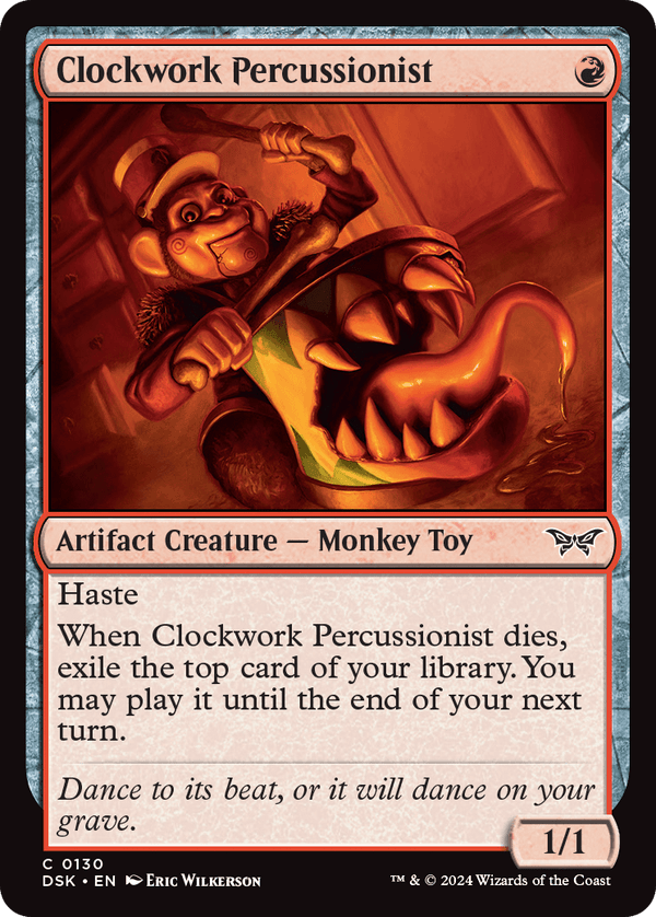 (0130) Clockwork Percussionist - Duskmourn: House of Horror - Super Retro