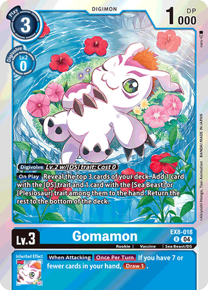 (018) Gomamon - EX8 - Super Retro