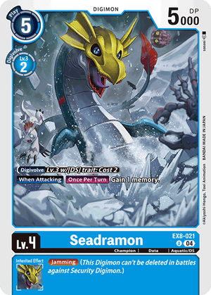 (021) Seadramon - EX8 - Super Retro