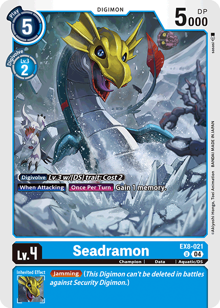 (021) Seadramon - EX8 - Super Retro