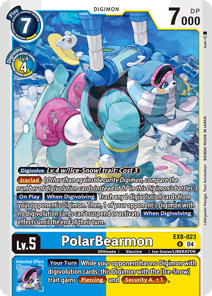 (023) PolarBearmon - EX8 - Super Retro
