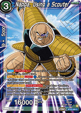 (066) Nappa, Using a Scouter - Perfect Combination - Super Retro