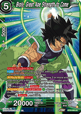(095) Broly, Great Ape Strength to Come - Perfect Combination - Super Retro