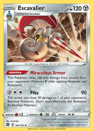 (101/172) Escavalier - Brilliant Stars - Super Retro
