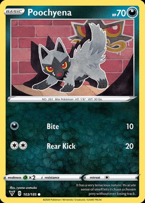 (103/185) Poochyena - Vivid Voltage - Super Retro