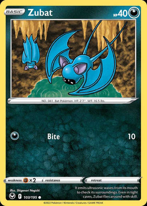 (103/195) Zubat - Silver Tempest - Super Retro
