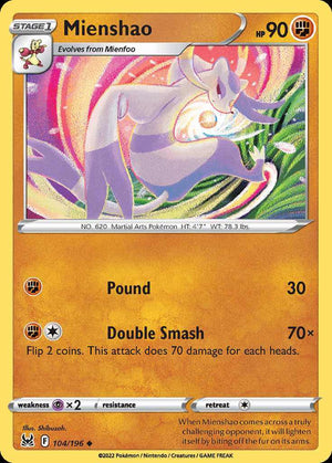 (104/196) Mienshao - Lost Origin - Super Retro
