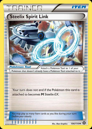 (106/114) Steelix Spirit Link - Steam Siege - Super Retro