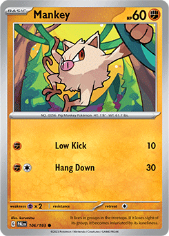 (106/193) Mankey - Paldea Evolved - Super Retro