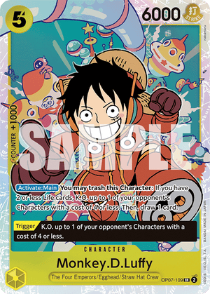 (109) Monkey.D.Luffy - OP07 - Super Retro