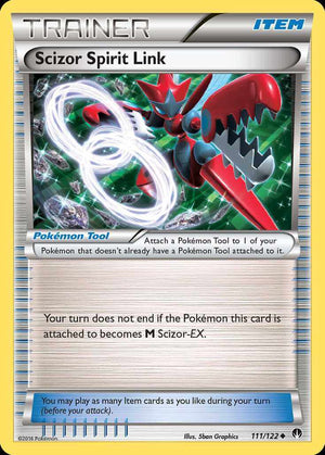 (111/122) Scizor Spirit Link - BREAKpoint - Super Retro