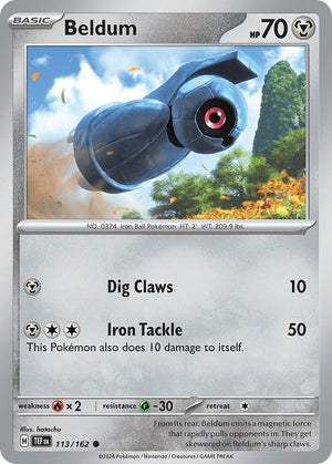 (113/162) Beldum - Temporal Forces - Super Retro