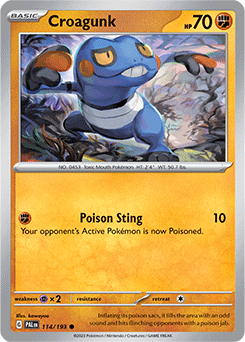 (114/193) Croagunk - Paldea Evolved - Super Retro