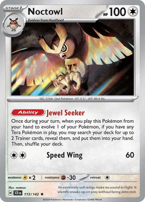 (115/142) Noctowl - Stellar Crown - Super Retro