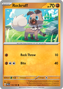 (116/193) Rockruff - Paldea Evolved - Super Retro