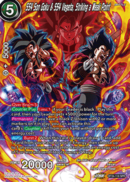(118) SS4 Son Goku & SS4 Vegeta, Striking a Weak Point - Beyond Generations - Super Retro