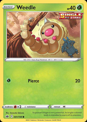 (1/198) Weedle - Chilling Reign - Super Retro